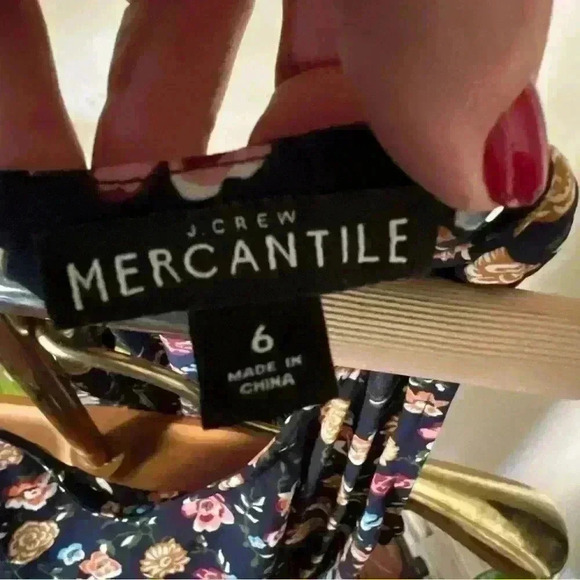 J Crew Mercantile Floral Fall Dress - Size 6 - Picture 5 of 12